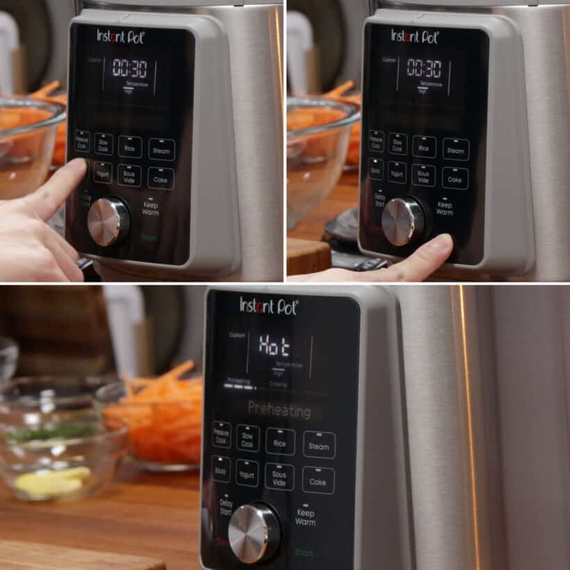 instant pot whisper quiet saute function