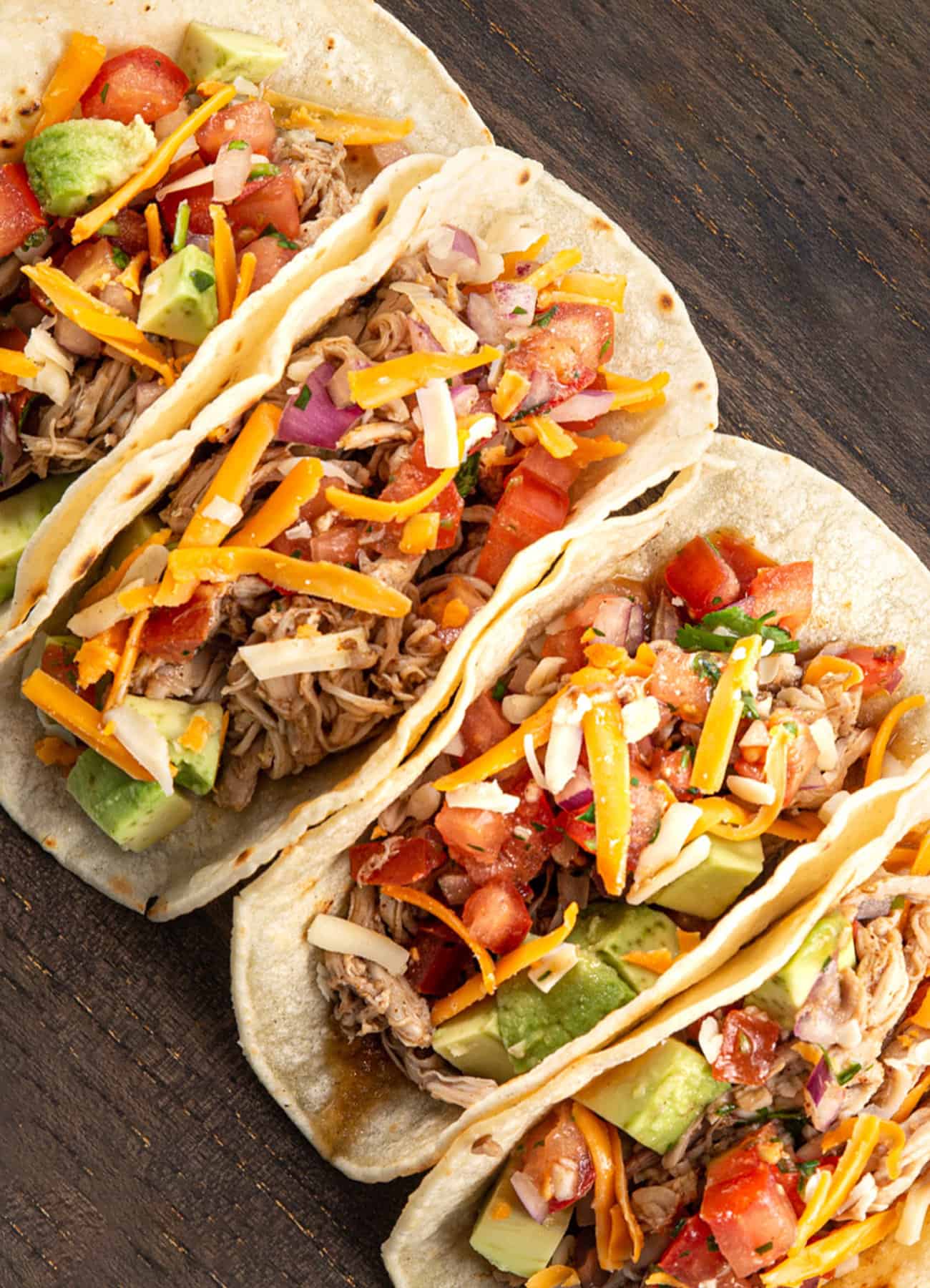 instant pot chicken tacos | instant pot shredded chicken tacos | instant pot taco chicken | pressure cooker chicken tacos