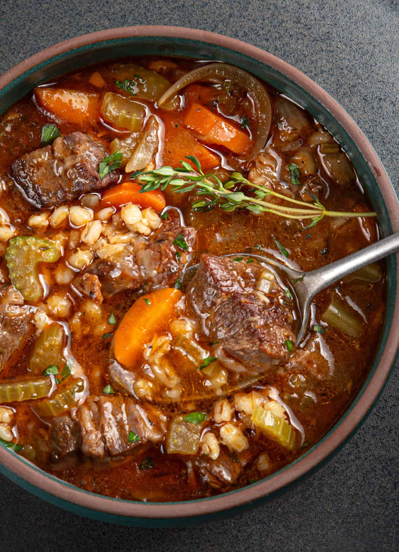 Beef And Barley Soup - Jehan Can Cook