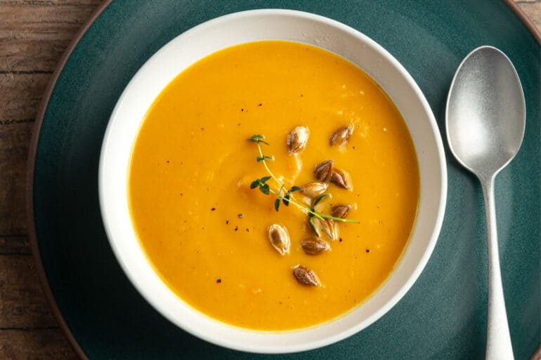 Instant Pot Butternut Squash Soup | butternut squash soup instant pot | pressure cooker butternut squash soup