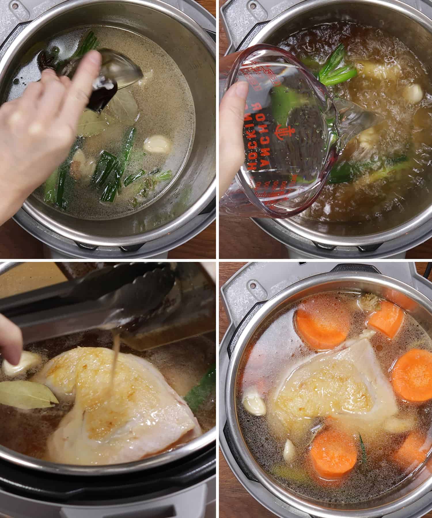 Chinese chicken noodle soup instant pot