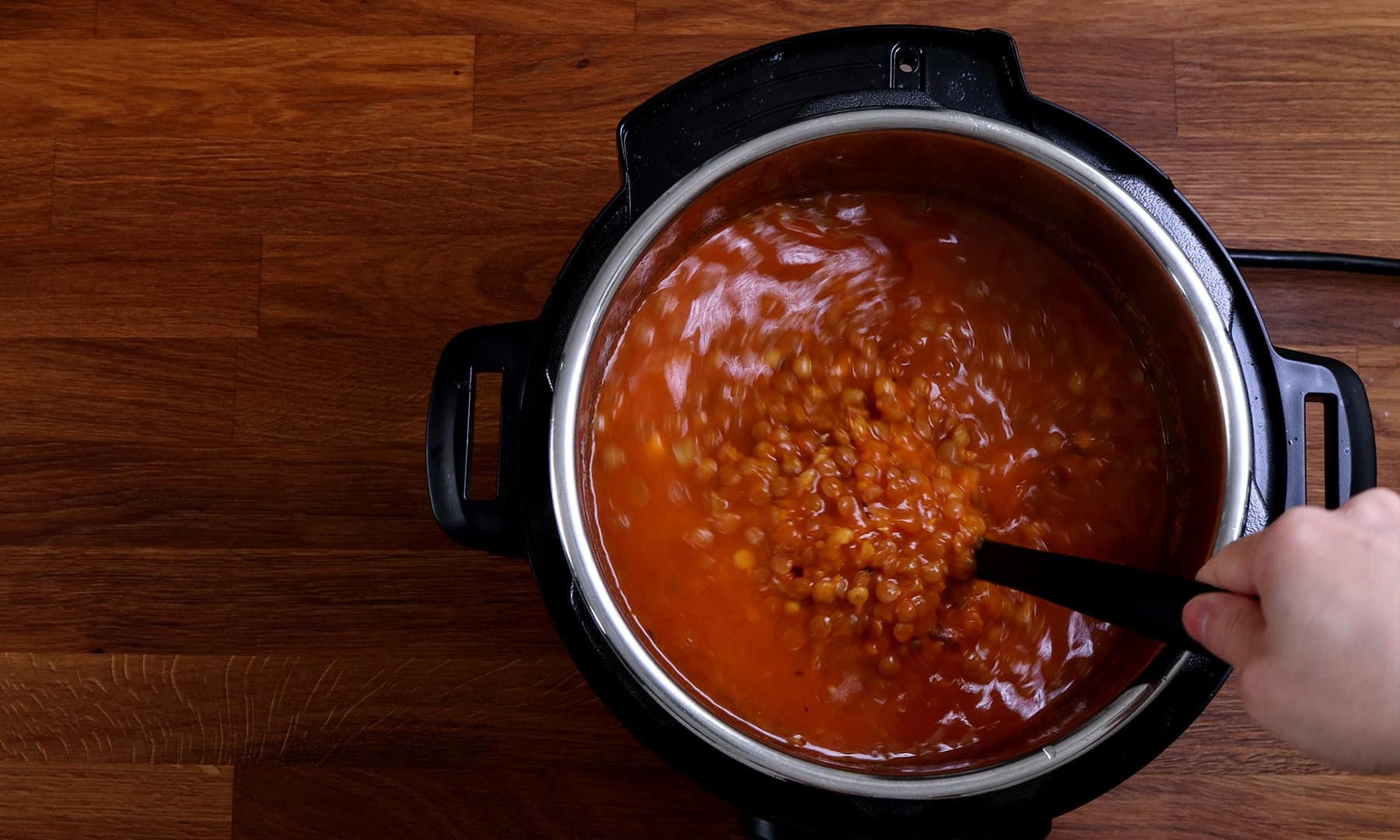 lentil soup pressure cooker