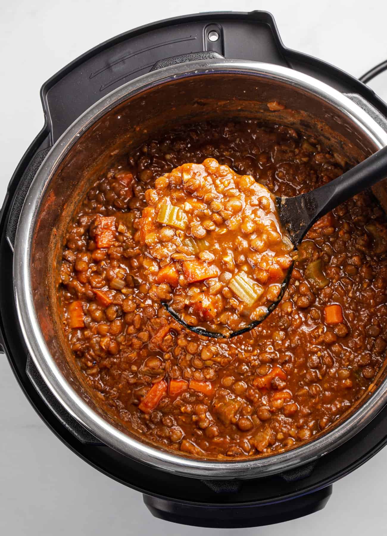 pressure cooker lentil soup