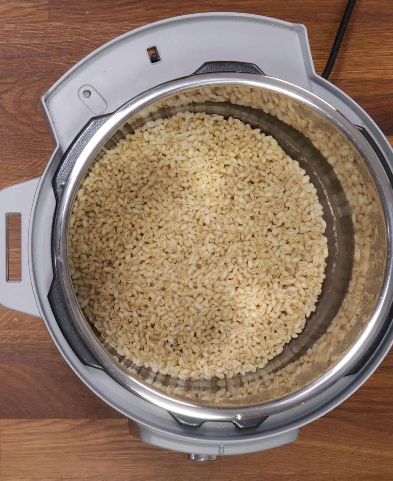 barley in a pressure cooker